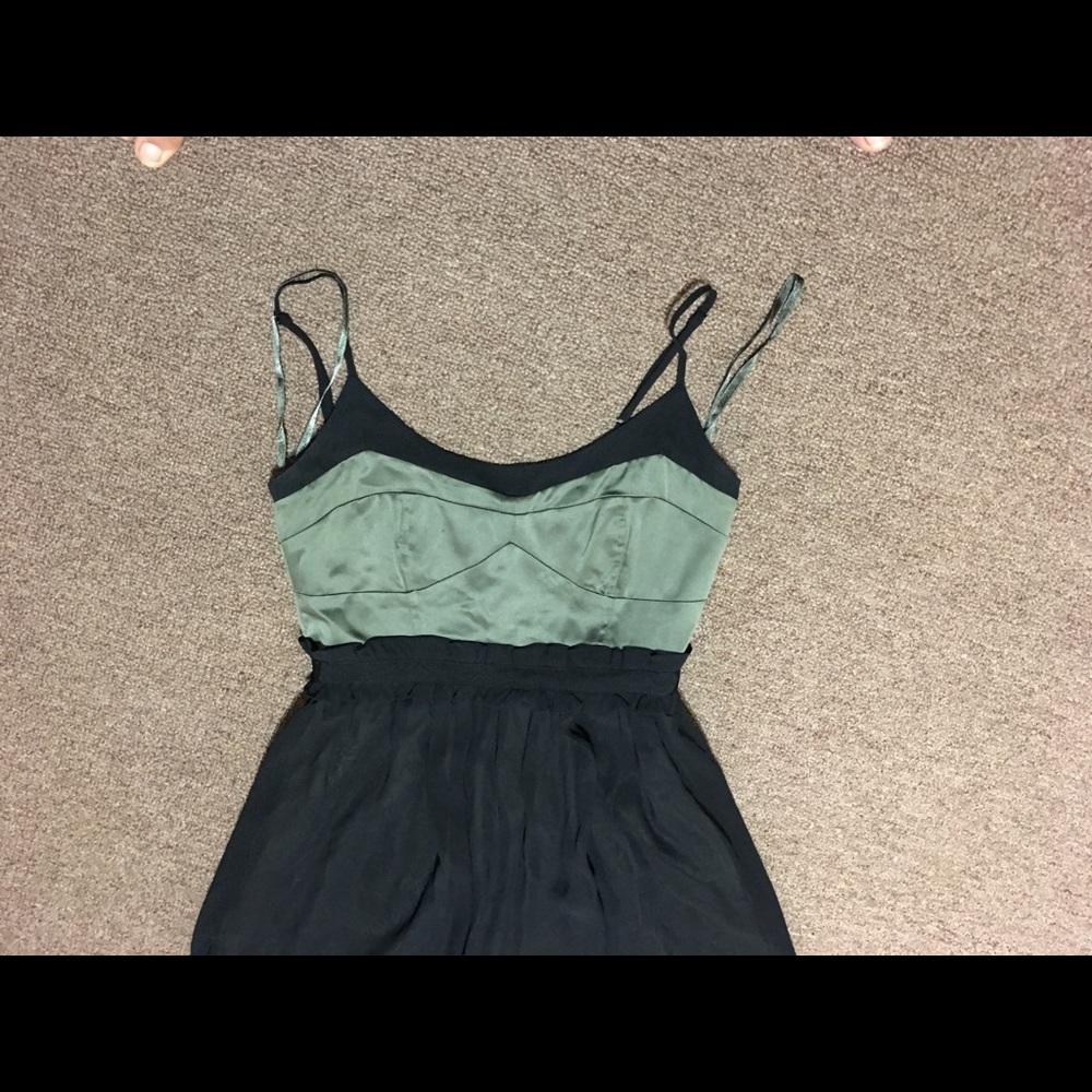 Army green and black dress great to go out in